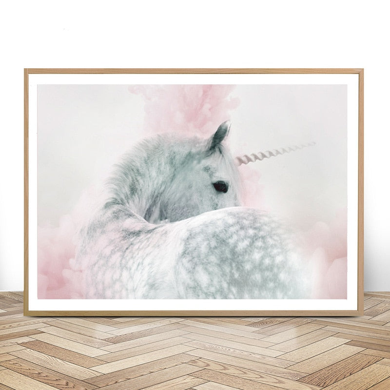 Tableau fantaisiste licorne 