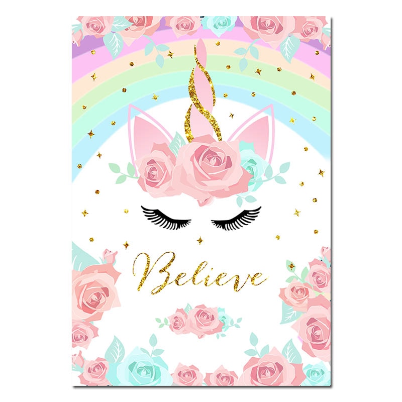 Affiche licorne Believe