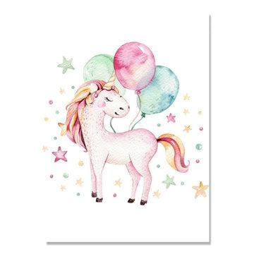 Poster mural licorne