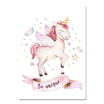 Poster mural licorne