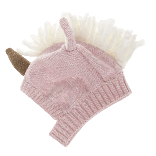 Bonnet Cagoule Licorne Avec Crinière Rose - Une Licorne