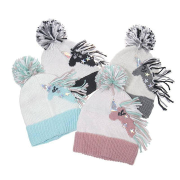 Bonnet De Ski Licorne Pour Femme Et Adolescente