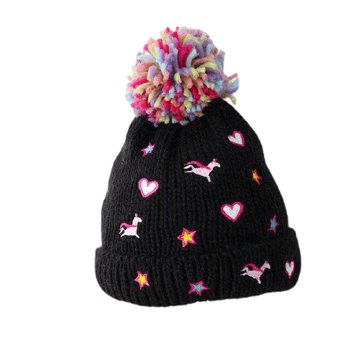 Bonnet Haut Licorne Avec Pompon Pour Bébé - Licorne