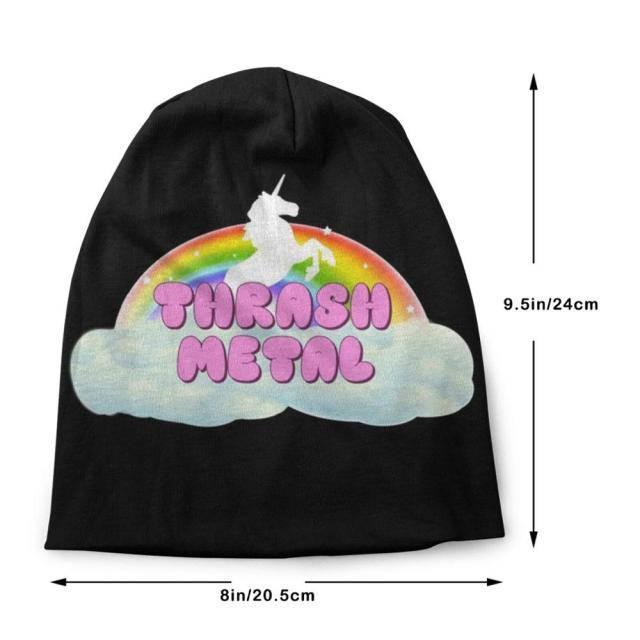 Bonnet Hip Hop Noir Avec Impression Licorne Enfant - Une Licorne