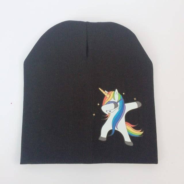 Bonnet Licorne Bébé Et Enfant Noir- Une Licorne