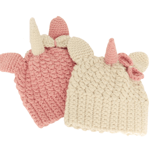 Bonnet Licorne Grosse Maille Pour Fille - Licorne