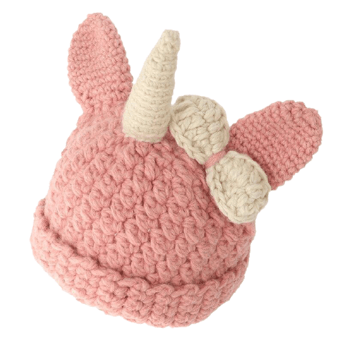 Bonnet Licorne Grosse Maille Pour Fille - Licorne