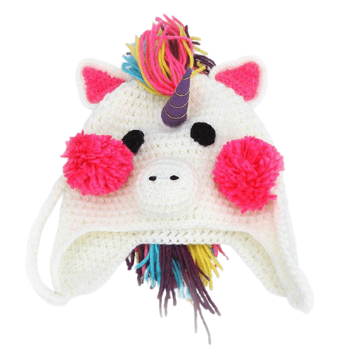 Bonnet Licorne Péruvien Au Crochet Pour Bébé - Licorne