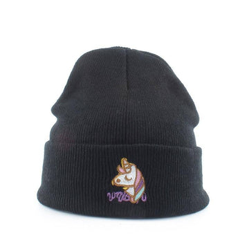 Bonnet ski licorne