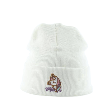 Bonnet ski licorne