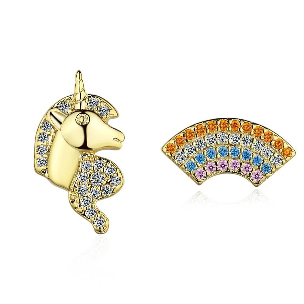 Boucles d'Oreilles Licorne Femme Asymétrique - Licorne
