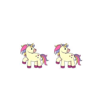 Boucles d'Oreilles Licorne<br> Rigolotes - Une Licorne