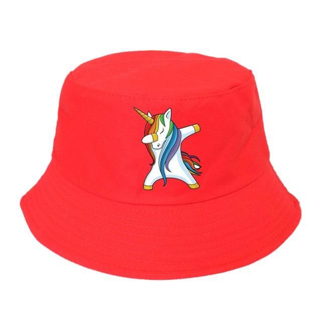 Chapeau d'Eté Motif Licorne Qui Dab - Licorne