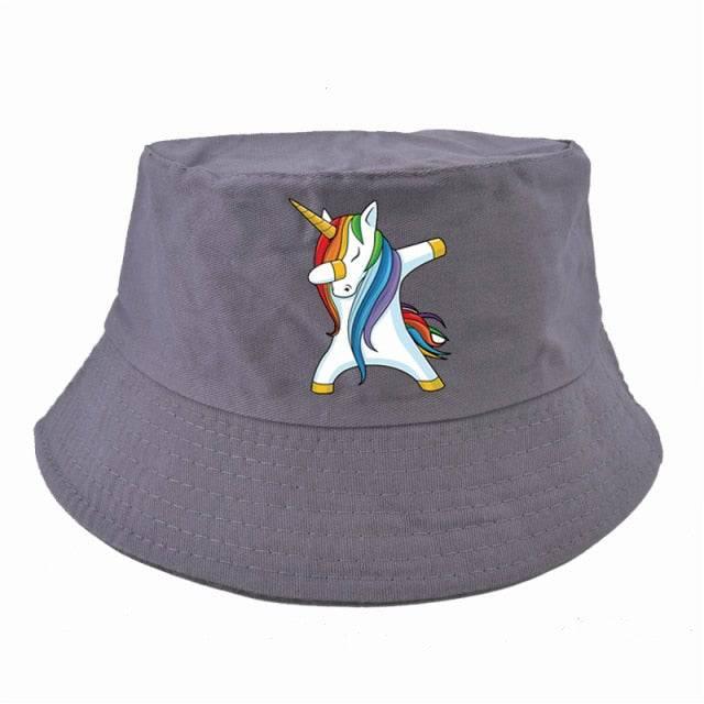 Chapeau d'Eté Motif Licorne Qui Dab - Licorne