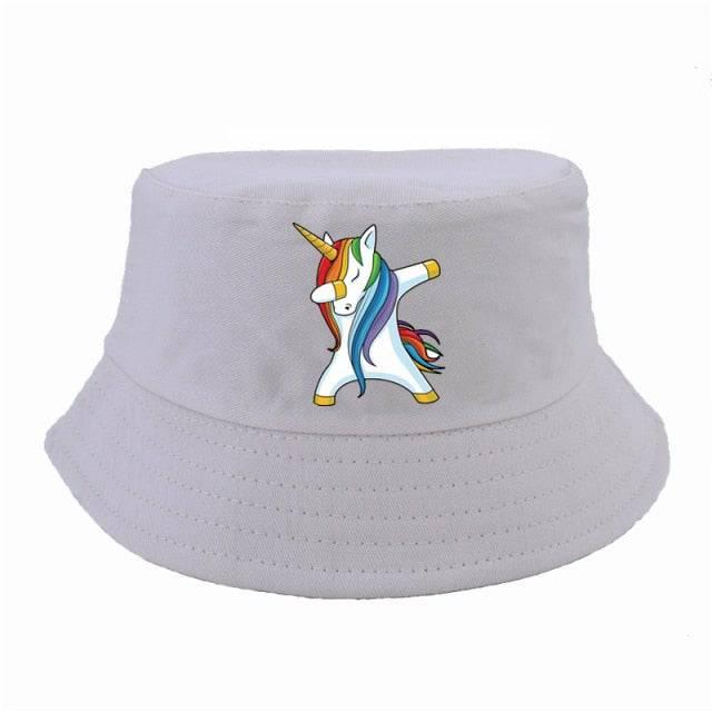 Chapeau d'Eté Motif Licorne Qui Dab - Licorne