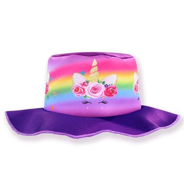 Chapeau de Plage Mutlicolore Licorne - Licorne