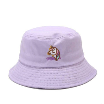 Chapeau Uni Avec Motif Tête de Licorne