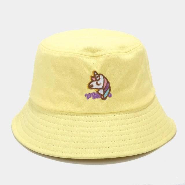 Chapeau Uni Avec Motif Tête de Licorne - Licorne