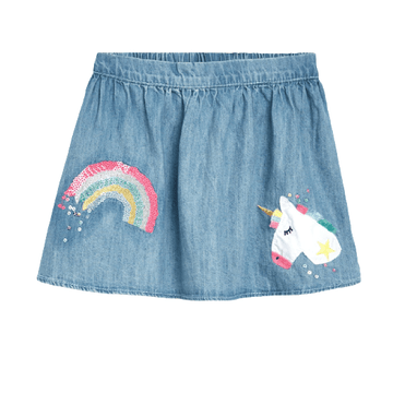 Jupe Jean Licorne Fille