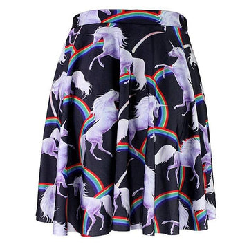 Jupe Licorne Arc-en-ciel Femme