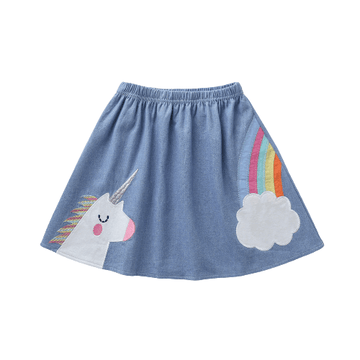 Jupe Licorne Evasée Fille - Licorne