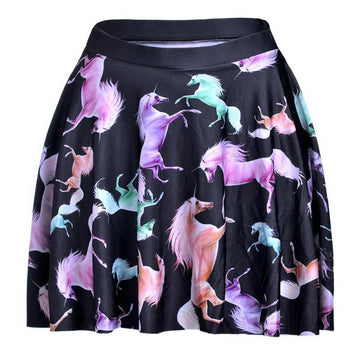 Mini Jupe Licorne Femme