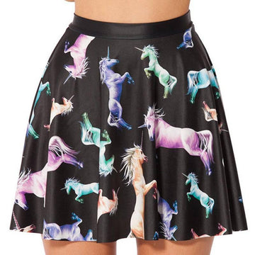 Mini Jupe Licorne Femme