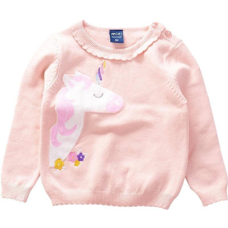 Pull Licorne Col Ondulé - Une Licorne