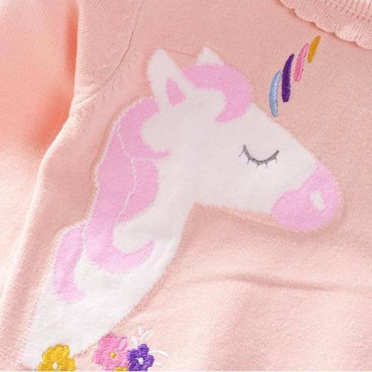 Pull Licorne Col Ondulé - Une Licorne