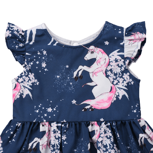 Robe d'Eté Licorne Fille - Licorne