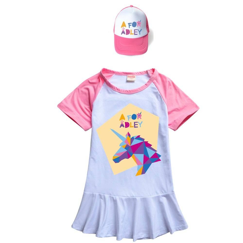 Robe Licorne A for ADLEY Fille Avec Ou Sans Casquette - Licorne