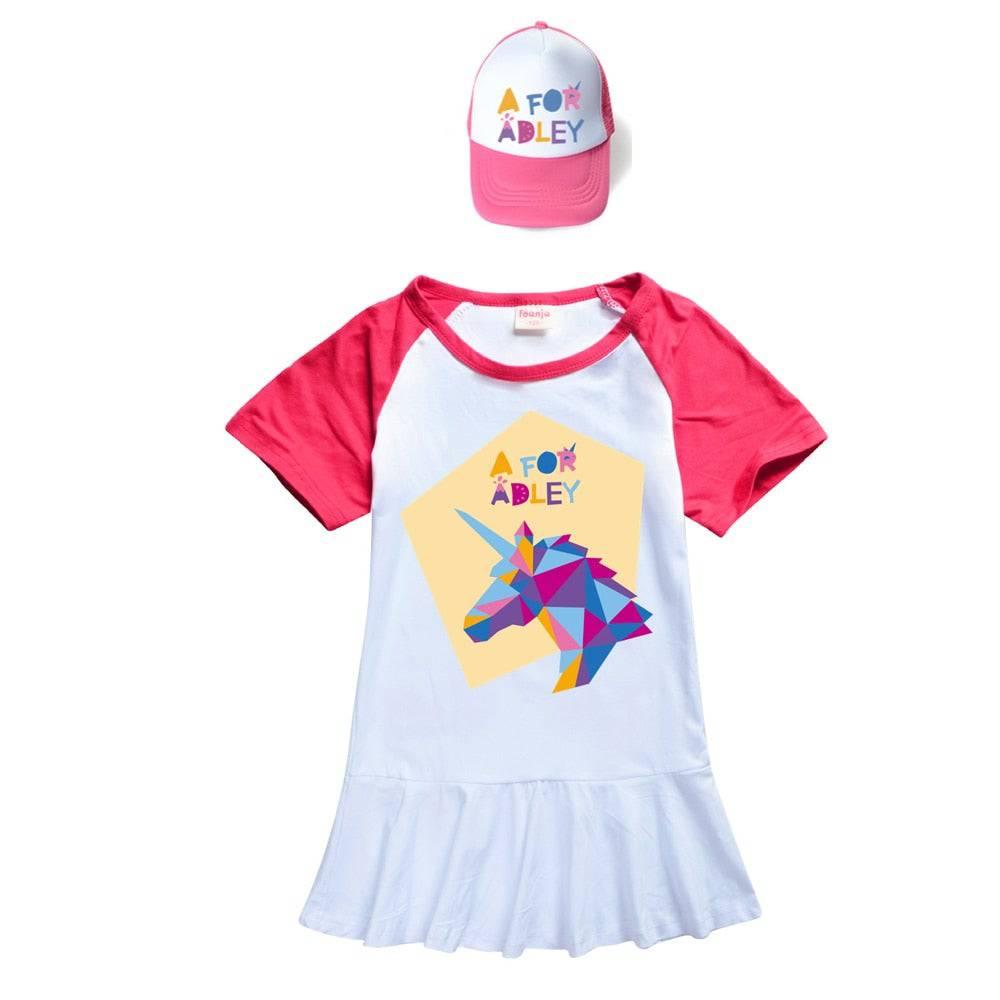 Robe Licorne A for ADLEY Fille Avec Ou Sans Casquette - Licorne