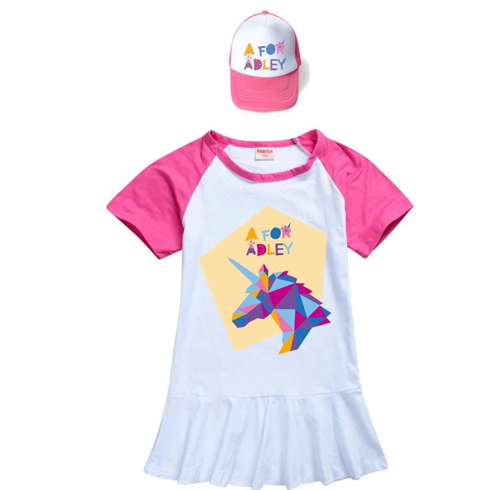 Robe Licorne A for ADLEY Fille Avec Ou Sans Casquette - Licorne