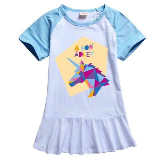 Robe Licorne A for ADLEY Fille Avec Ou Sans Casquette - Licorne