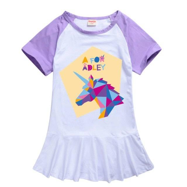 Robe Licorne A for ADLEY Fille Avec Ou Sans Casquette - Licorne