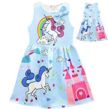 Robe Licorne A Noeud Fille