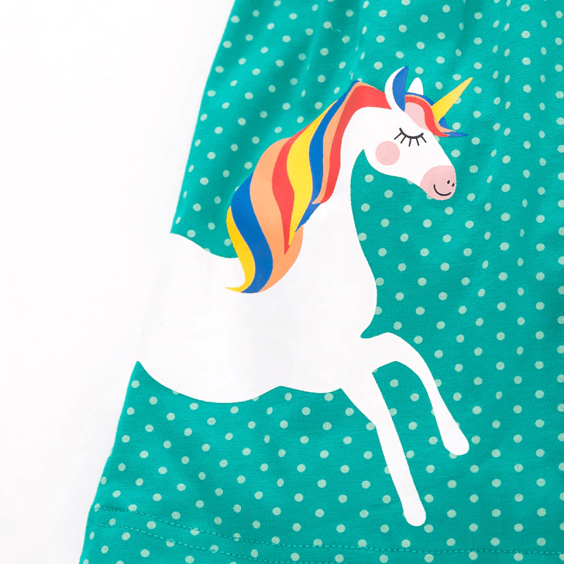 Robe Licorne à Pois - Une Licorne