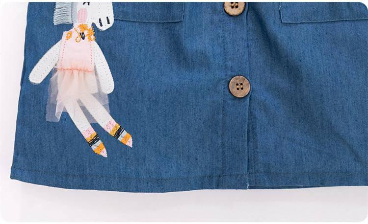 Robe Licorne Denim Fille - Une Licorne