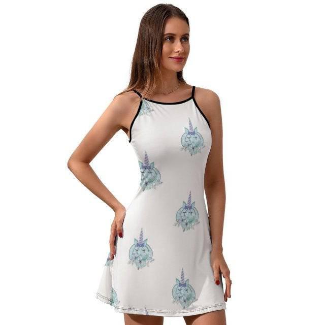 Robe Licorne Encolure Américaine Femme - Licorne