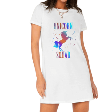 Robe T-shirt Licorne Squad Femme