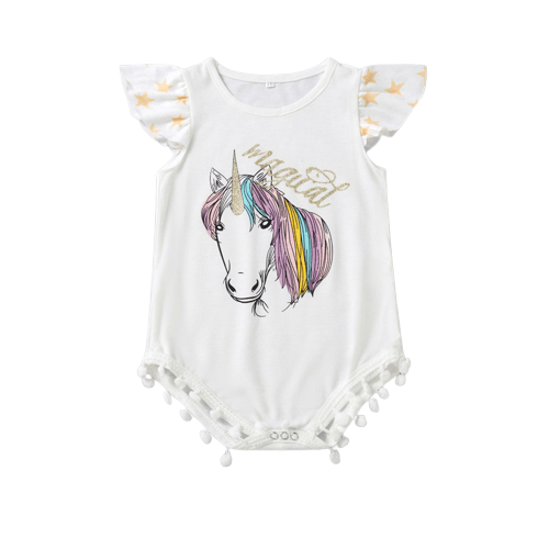 Robes Licorne A Franges Mère Fille Bébé - Licorne