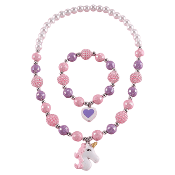 Set Bijoux Licorne En Perle