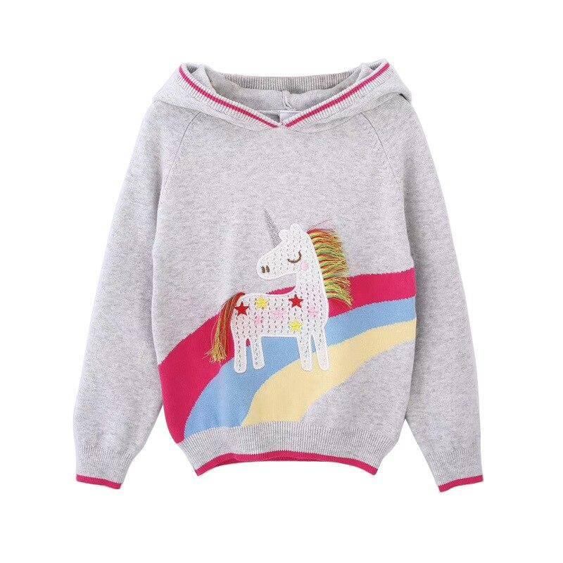 Sweat Capuche Licorne Fille - Une Licorne